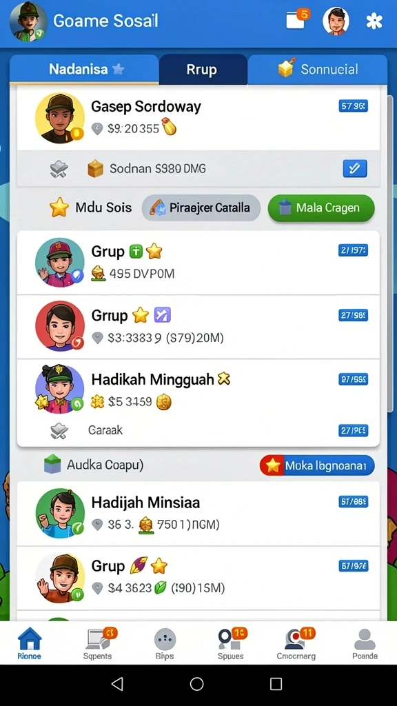 Tampilan utama aplikasi Panduan Instalasi Aplikasi a777game di Android yang intuitif dan efisien.
